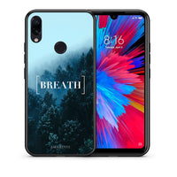 Thumbnail for Θήκη Xiaomi Redmi Note 7 Breath Quote από τη Smartfits με σχέδιο στο πίσω μέρος και μαύρο περίβλημα | Xiaomi Redmi Note 7 Breath Quote case with colorful back and black bezels