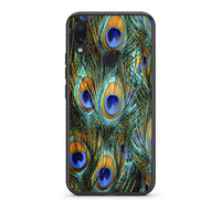 Thumbnail for Xiaomi Redmi Note 7 Real Peacock Feathers θήκη από τη Smartfits με σχέδιο στο πίσω μέρος και μαύρο περίβλημα | Smartphone case with colorful back and black bezels by Smartfits