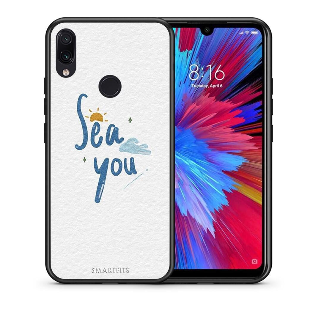 Θήκη Xiaomi Redmi Note 7 Sea You από τη Smartfits με σχέδιο στο πίσω μέρος και μαύρο περίβλημα | Xiaomi Redmi Note 7 Sea You case with colorful back and black bezels