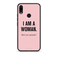 Thumbnail for Xiaomi Redmi Note 7 Superpower Woman θήκη από τη Smartfits με σχέδιο στο πίσω μέρος και μαύρο περίβλημα | Smartphone case with colorful back and black bezels by Smartfits