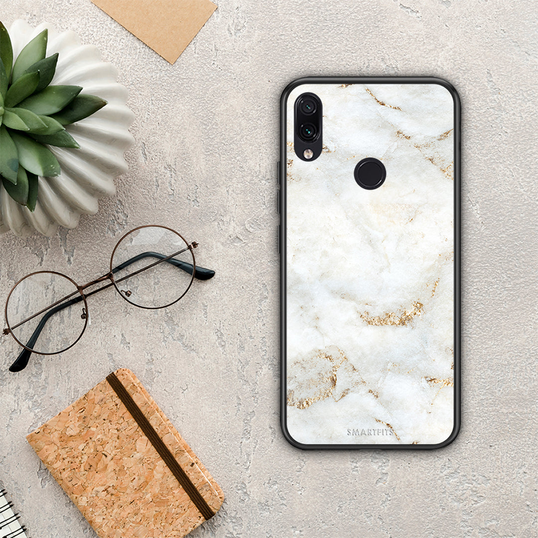 White Gold Marble - Xiaomi Redmi Note 7 case