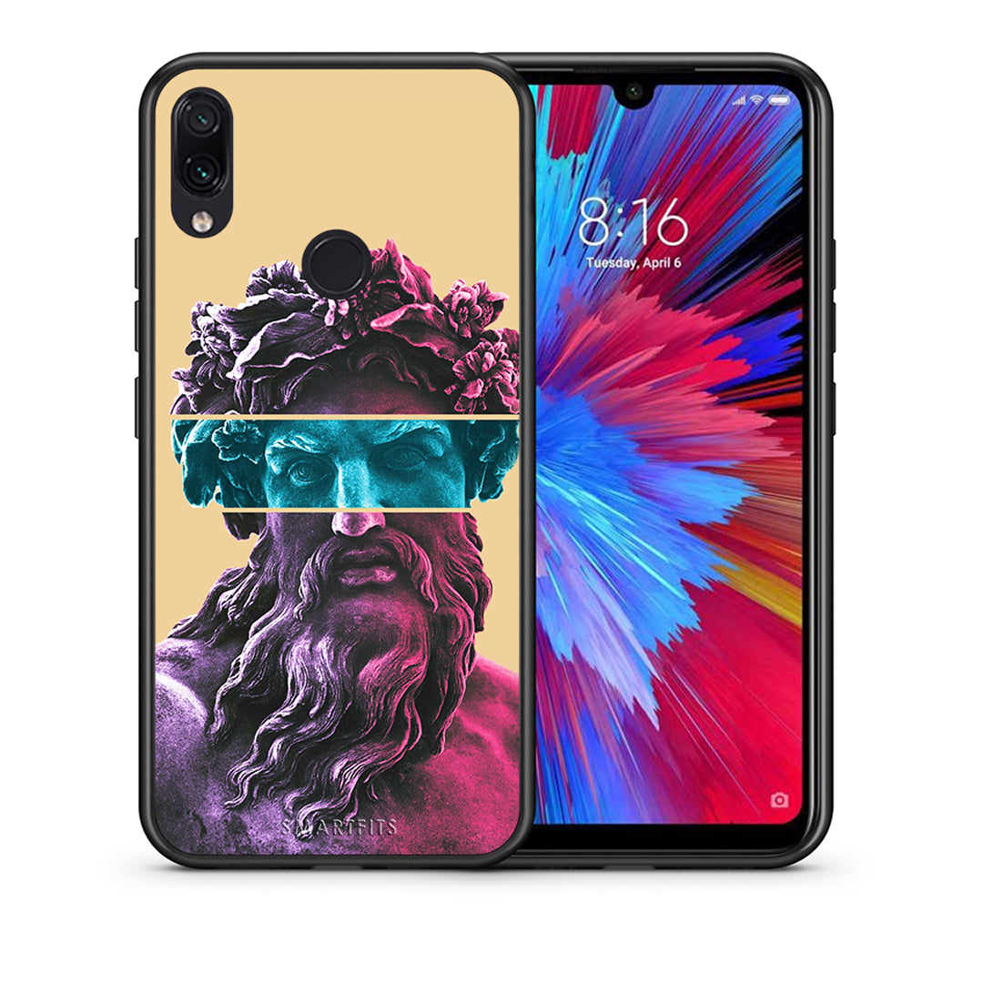 Θήκη Αγίου Βαλεντίνου Xiaomi Redmi Note 7 Zeus Art από τη Smartfits με σχέδιο στο πίσω μέρος και μαύρο περίβλημα | Xiaomi Redmi Note 7 Zeus Art case with colorful back and black bezels