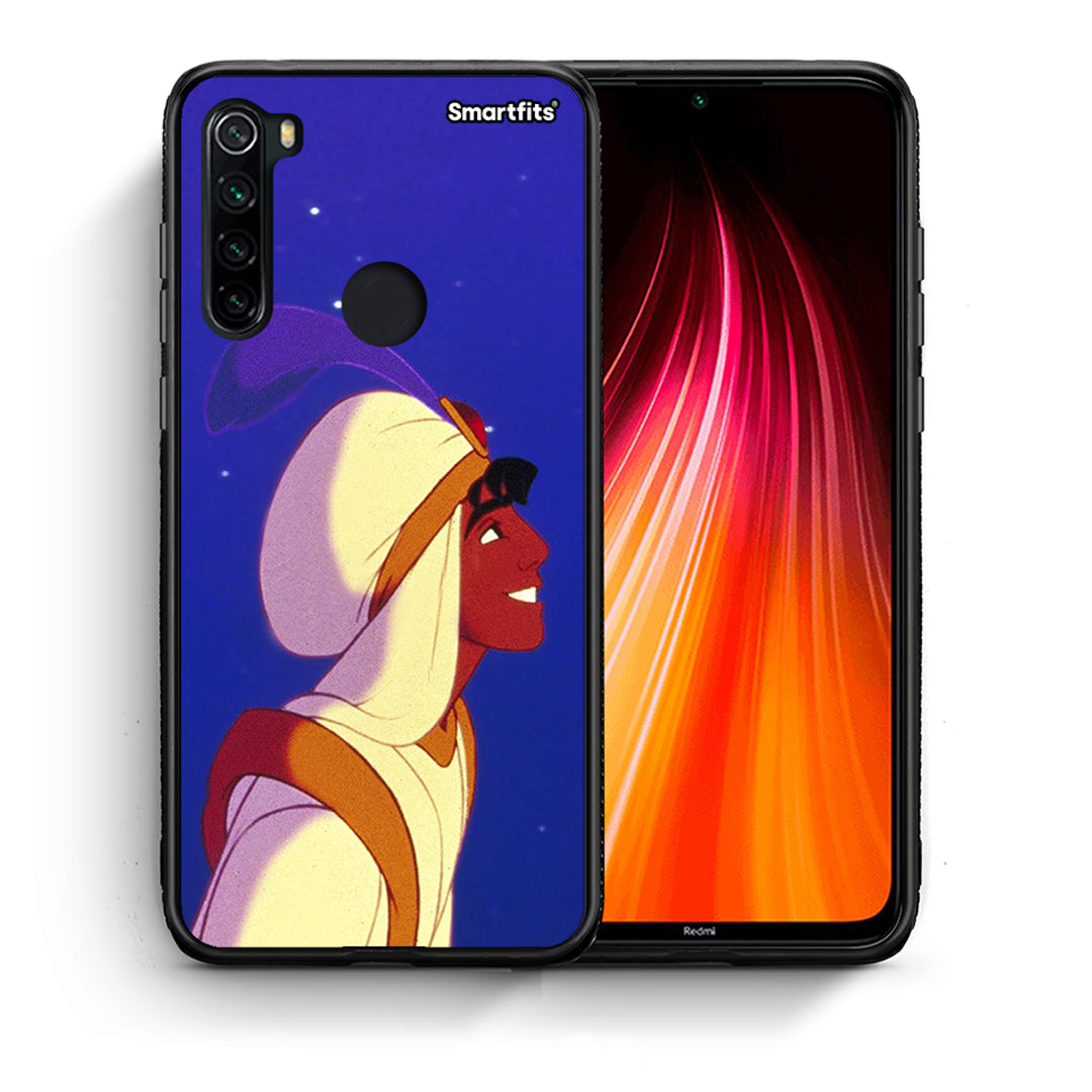 Θήκη Xiaomi Redmi Note 8 Alladin And Jasmine Love 1 από τη Smartfits με σχέδιο στο πίσω μέρος και μαύρο περίβλημα | Xiaomi Redmi Note 8 Alladin And Jasmine Love 1 case with colorful back and black bezels