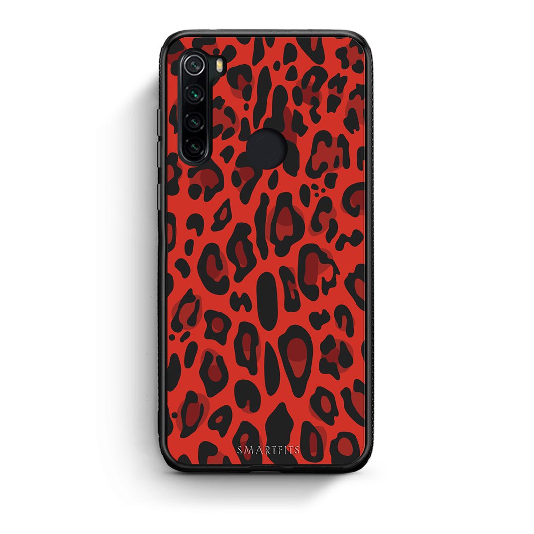 4 - Xiaomi Redmi Note 8 Red Leopard Animal case, cover, bumper