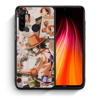 Thumbnail for Θήκη Xiaomi Redmi Note 8 Anime Collage από τη Smartfits με σχέδιο στο πίσω μέρος και μαύρο περίβλημα | Xiaomi Redmi Note 8 Anime Collage case with colorful back and black bezels