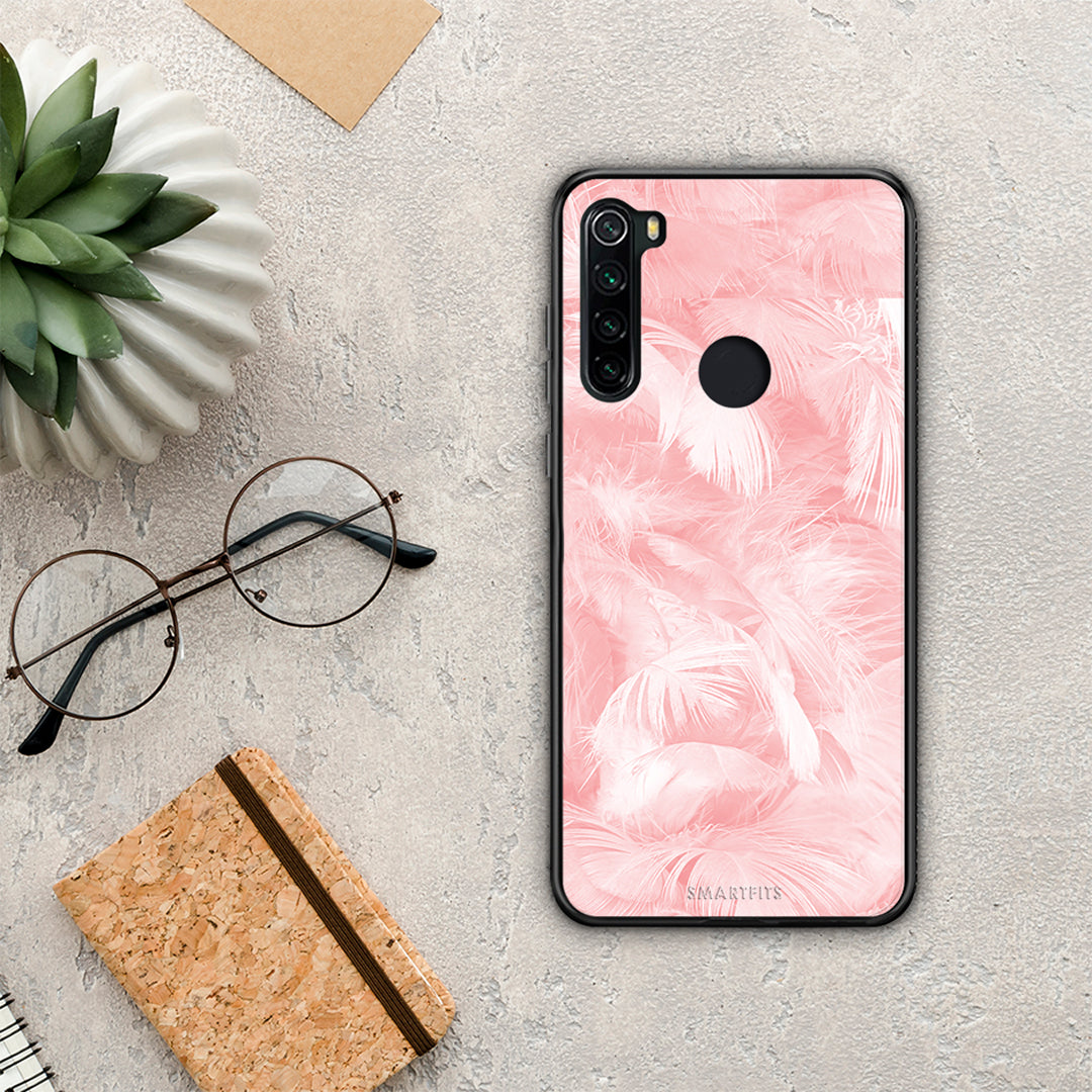 Boho Pink Feather - Xiaomi Redmi Note 8 case