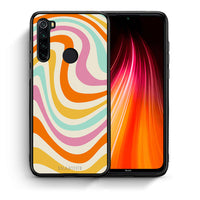 Thumbnail for Θήκη Xiaomi Redmi Note 8 Colourful Waves από τη Smartfits με σχέδιο στο πίσω μέρος και μαύρο περίβλημα | Xiaomi Redmi Note 8 Colourful Waves case with colorful back and black bezels