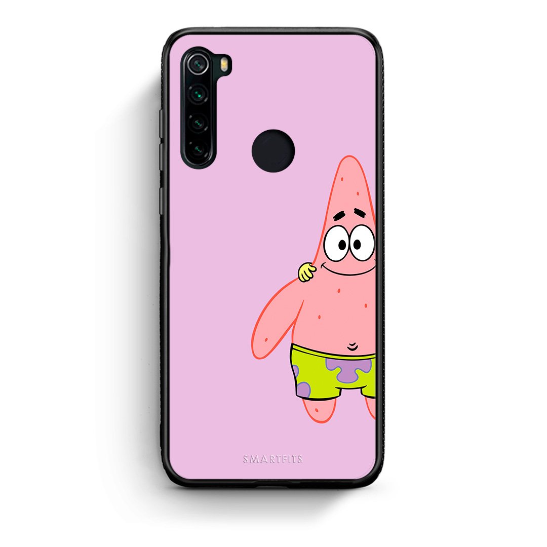 Xiaomi Redmi Note 8  Friends Patrick θήκη από τη Smartfits με σχέδιο στο πίσω μέρος και μαύρο περίβλημα | Smartphone case with colorful back and black bezels by Smartfits