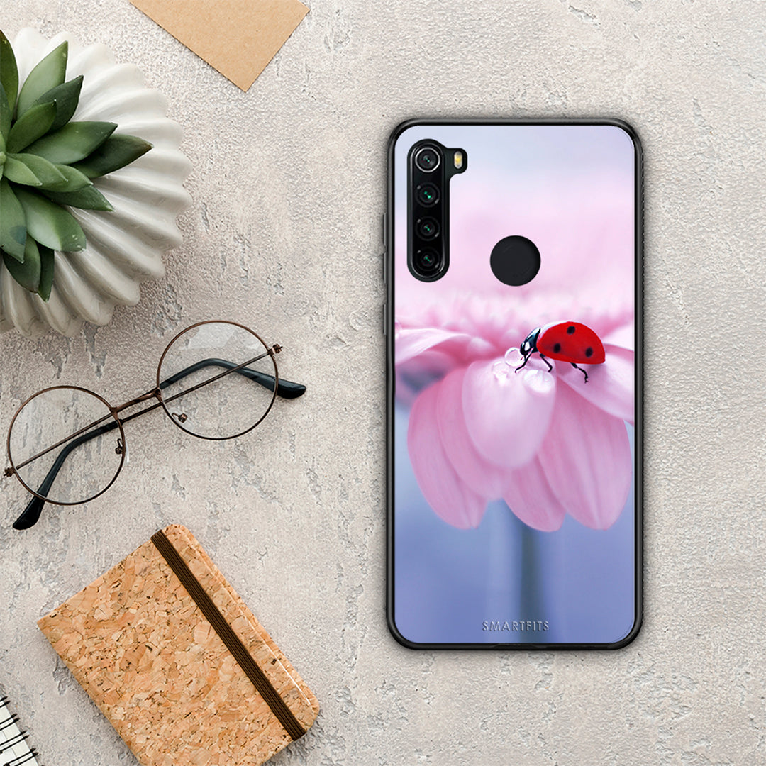 Ladybug Flower - Xiaomi Redmi Note 8 θήκη