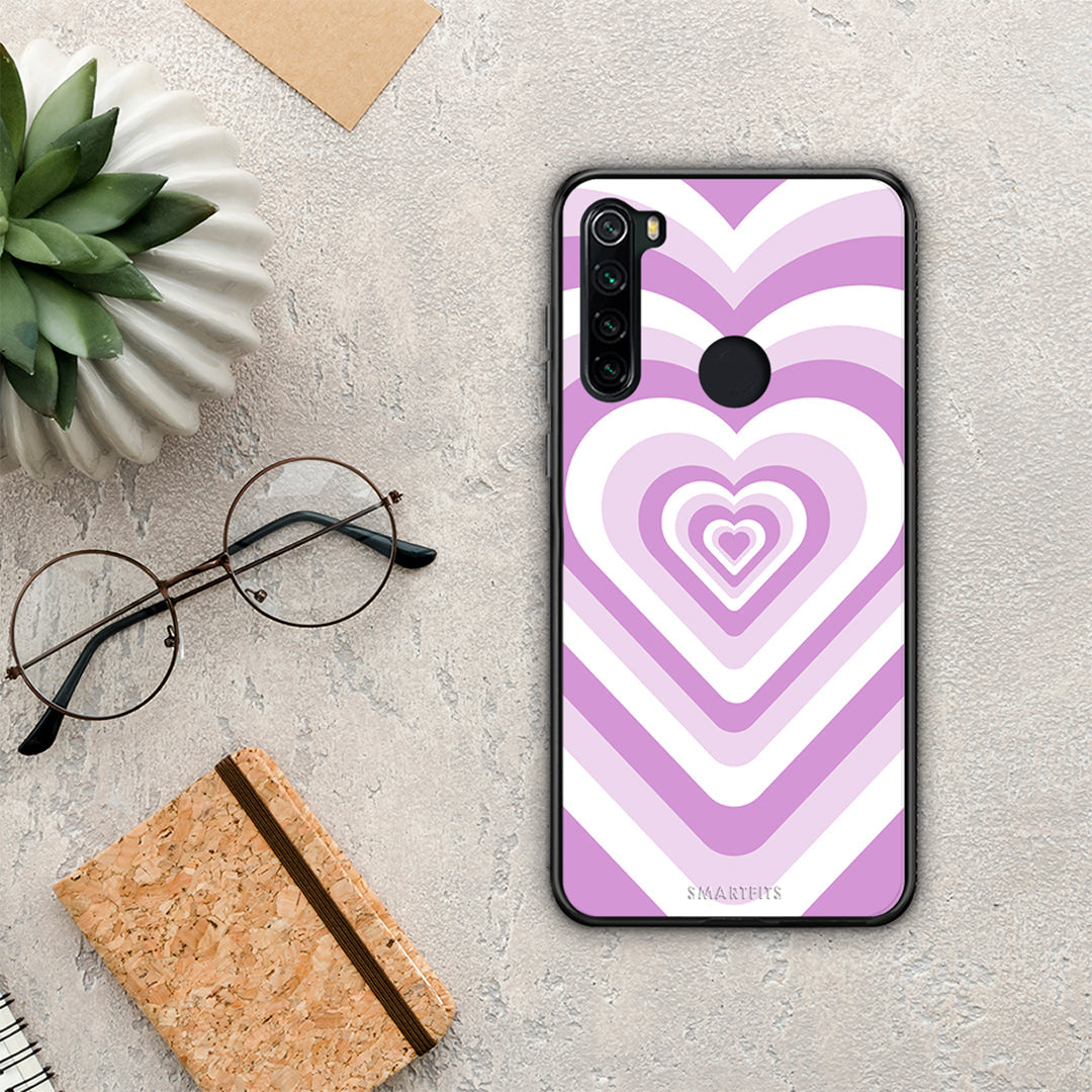 Lilac Hearts - Xiaomi Redmi Note 8 case