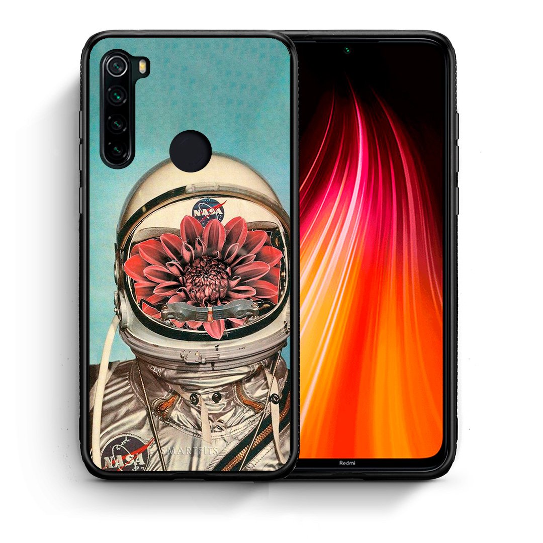 Θήκη Xiaomi Redmi Note 8 Nasa Bloom από τη Smartfits με σχέδιο στο πίσω μέρος και μαύρο περίβλημα | Xiaomi Redmi Note 8 Nasa Bloom case with colorful back and black bezels