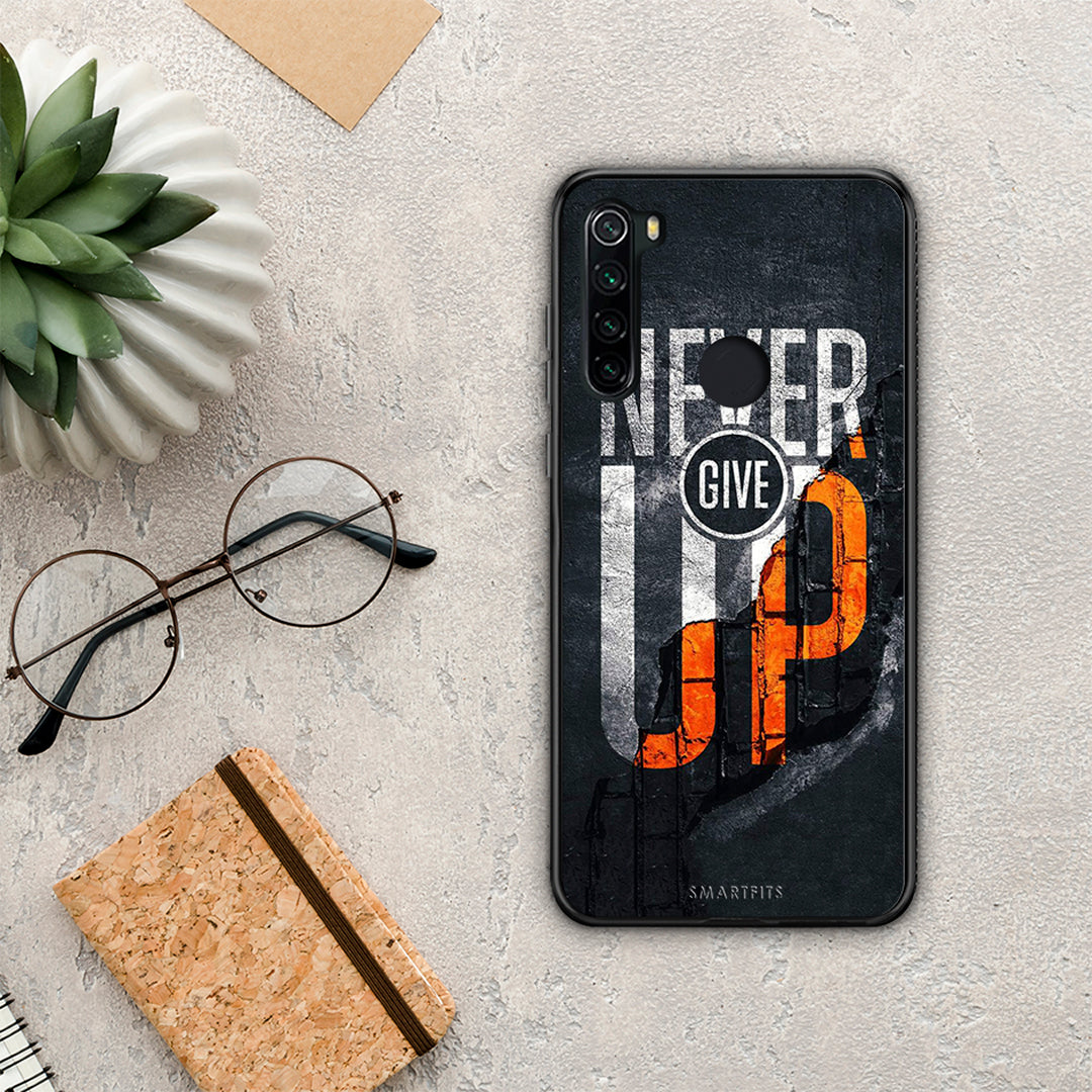 104 Never Give Up - Xiaomi Redmi Note 8 θήκη