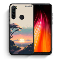 Thumbnail for Θήκη Xiaomi Redmi Note 8 Pixel Sunset από τη Smartfits με σχέδιο στο πίσω μέρος και μαύρο περίβλημα | Xiaomi Redmi Note 8 Pixel Sunset case with colorful back and black bezels