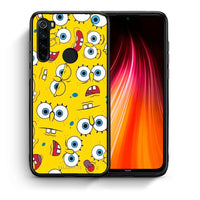 Thumbnail for Θήκη Xiaomi Redmi Note 8 Sponge PopArt από τη Smartfits με σχέδιο στο πίσω μέρος και μαύρο περίβλημα | Xiaomi Redmi Note 8 Sponge PopArt case with colorful back and black bezels