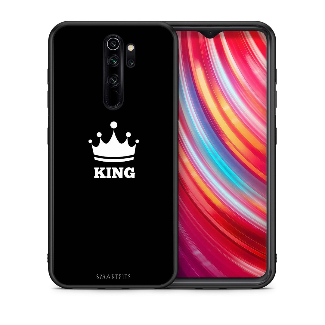 Θήκη Xiaomi Redmi Note 8 Pro King Valentine από τη Smartfits με σχέδιο στο πίσω μέρος και μαύρο περίβλημα | Xiaomi Redmi Note 8 Pro King Valentine case with colorful back and black bezels