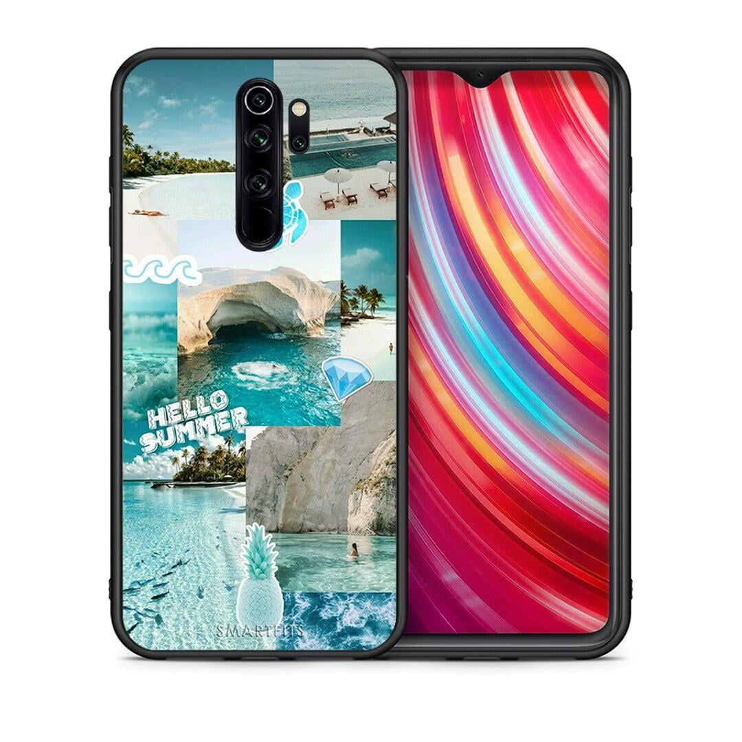 Θήκη Xiaomi Redmi Note 8 Pro Aesthetic Summer από τη Smartfits με σχέδιο στο πίσω μέρος και μαύρο περίβλημα | Xiaomi Redmi Note 8 Pro Aesthetic Summer case with colorful back and black bezels