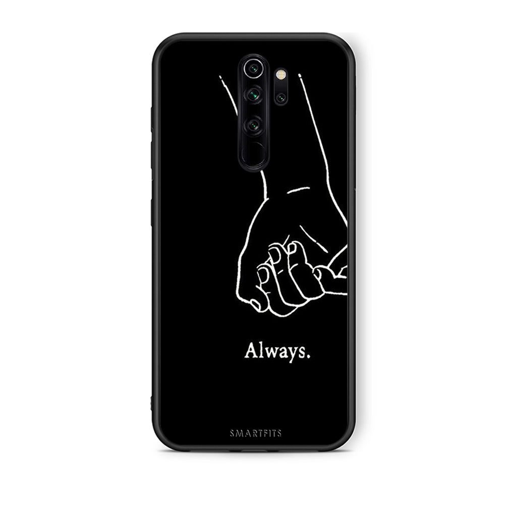 Xiaomi Redmi Note 8 Pro Always & Forever 1 Θήκη Αγίου Βαλεντίνου από τη Smartfits με σχέδιο στο πίσω μέρος και μαύρο περίβλημα | Smartphone case with colorful back and black bezels by Smartfits