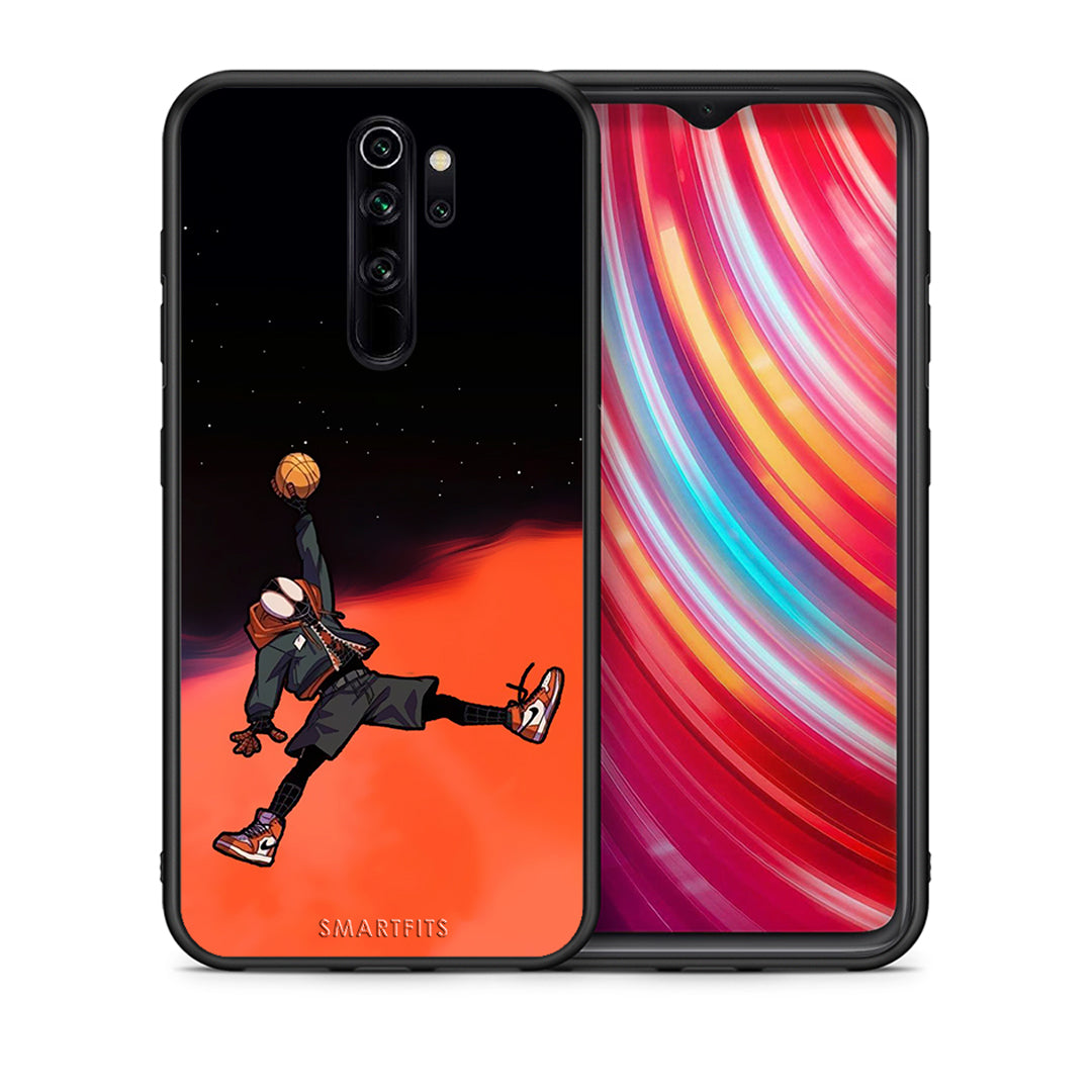 Θήκη Xiaomi Redmi Note 8 Pro Basketball Hero από τη Smartfits με σχέδιο στο πίσω μέρος και μαύρο περίβλημα | Xiaomi Redmi Note 8 Pro Basketball Hero case with colorful back and black bezels