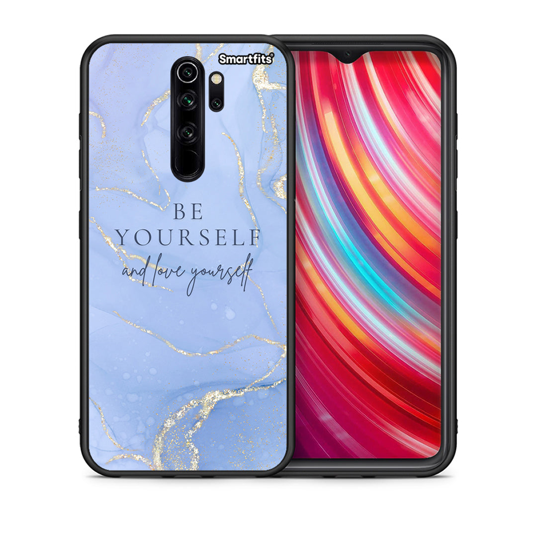 Θήκη Xiaomi Redmi Note 8 Pro Be Yourself από τη Smartfits με σχέδιο στο πίσω μέρος και μαύρο περίβλημα | Xiaomi Redmi Note 8 Pro Be Yourself case with colorful back and black bezels