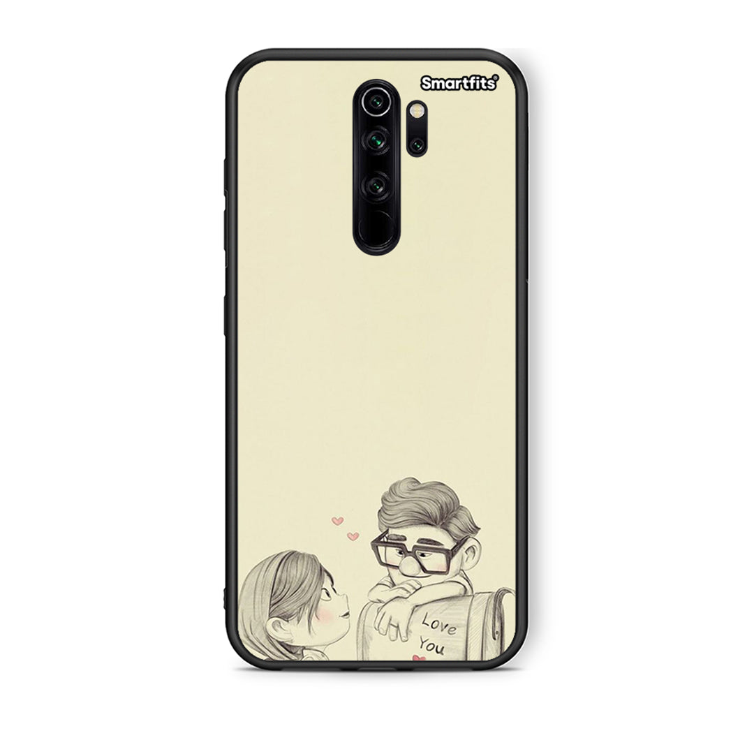 Xiaomi Redmi Note 8 Pro Carl And Ellie θήκη από τη Smartfits με σχέδιο στο πίσω μέρος και μαύρο περίβλημα | Smartphone case with colorful back and black bezels by Smartfits