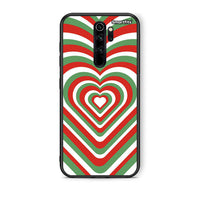 Thumbnail for Xiaomi Redmi Note 8 Pro Christmas Hearts θήκη από τη Smartfits με σχέδιο στο πίσω μέρος και μαύρο περίβλημα | Smartphone case with colorful back and black bezels by Smartfits