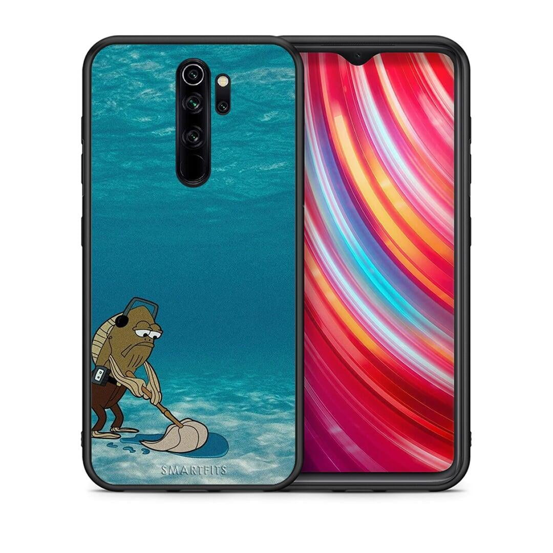 Θήκη Xiaomi Redmi Note 8 Pro Clean The Ocean από τη Smartfits με σχέδιο στο πίσω μέρος και μαύρο περίβλημα | Xiaomi Redmi Note 8 Pro Clean The Ocean case with colorful back and black bezels