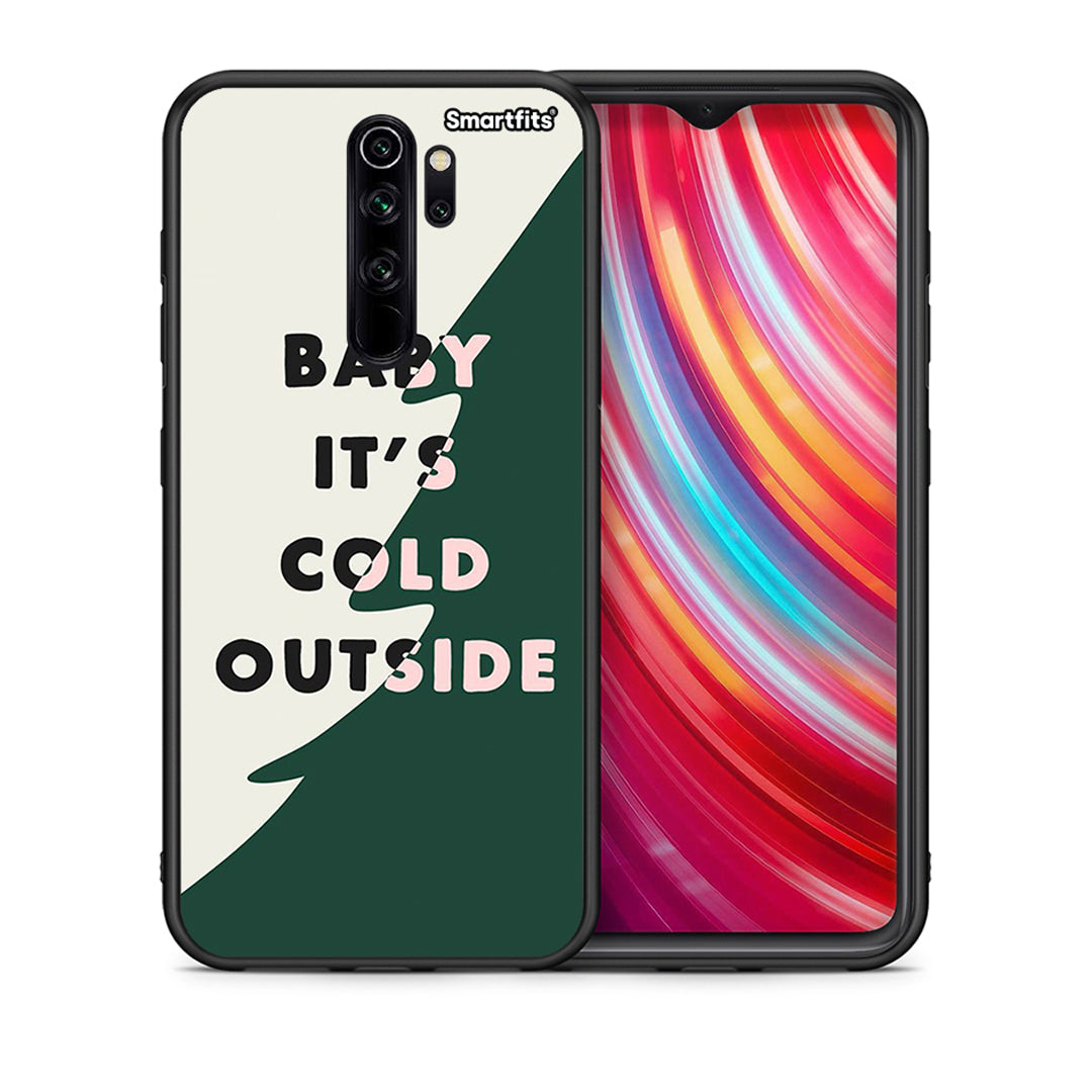 Θήκη Xiaomi Redmi Note 8 Pro Cold Outside από τη Smartfits με σχέδιο στο πίσω μέρος και μαύρο περίβλημα | Xiaomi Redmi Note 8 Pro Cold Outside case with colorful back and black bezels