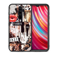 Thumbnail for Θήκη Αγίου Βαλεντίνου Xiaomi Redmi Note 8 Pro Collage Fashion από τη Smartfits με σχέδιο στο πίσω μέρος και μαύρο περίβλημα | Xiaomi Redmi Note 8 Pro Collage Fashion case with colorful back and black bezels