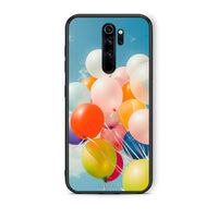 Thumbnail for Xiaomi Redmi Note 8 Pro Colorful Balloons θήκη από τη Smartfits με σχέδιο στο πίσω μέρος και μαύρο περίβλημα | Smartphone case with colorful back and black bezels by Smartfits