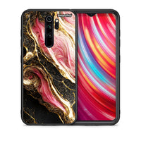 Thumbnail for Θήκη Xiaomi Redmi Note 8 Pro Glamorous Pink Marble από τη Smartfits με σχέδιο στο πίσω μέρος και μαύρο περίβλημα | Xiaomi Redmi Note 8 Pro Glamorous Pink Marble case with colorful back and black bezels