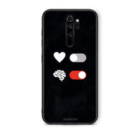 Thumbnail for Xiaomi Redmi Note 8 Pro Heart Vs Brain Θήκη Αγίου Βαλεντίνου από τη Smartfits με σχέδιο στο πίσω μέρος και μαύρο περίβλημα | Smartphone case with colorful back and black bezels by Smartfits