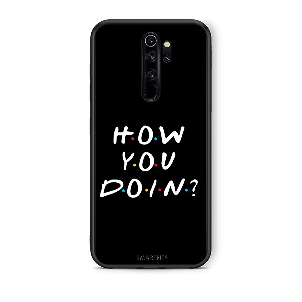 Xiaomi Redmi Note 8 Pro How You Doin θήκη από τη Smartfits με σχέδιο στο πίσω μέρος και μαύρο περίβλημα | Smartphone case with colorful back and black bezels by Smartfits