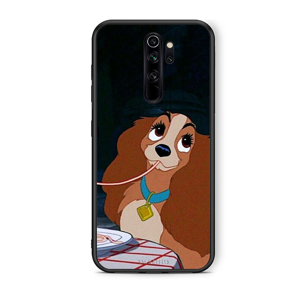 Xiaomi Redmi Note 8 Pro Lady And Tramp 2 Θήκη Αγίου Βαλεντίνου από τη Smartfits με σχέδιο στο πίσω μέρος και μαύρο περίβλημα | Smartphone case with colorful back and black bezels by Smartfits