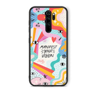 Thumbnail for Xiaomi Redmi Note 8 Pro Manifest Your Vision θήκη από τη Smartfits με σχέδιο στο πίσω μέρος και μαύρο περίβλημα | Smartphone case with colorful back and black bezels by Smartfits