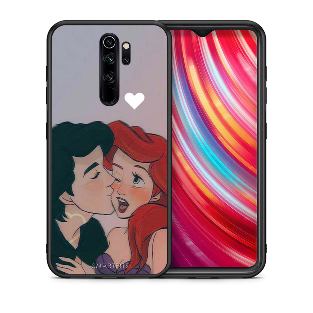 Θήκη Αγίου Βαλεντίνου Xiaomi Redmi Note 8 Pro Mermaid Love από τη Smartfits με σχέδιο στο πίσω μέρος και μαύρο περίβλημα | Xiaomi Redmi Note 8 Pro Mermaid Love case with colorful back and black bezels