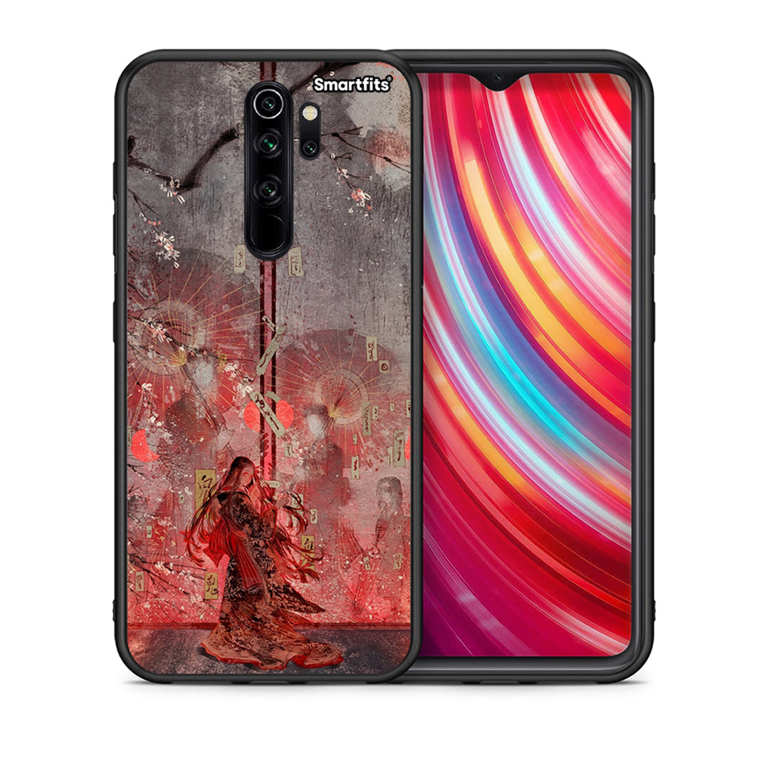 Θήκη Xiaomi Redmi Note 8 Pro Nezuko Kamado από τη Smartfits με σχέδιο στο πίσω μέρος και μαύρο περίβλημα | Xiaomi Redmi Note 8 Pro Nezuko Kamado case with colorful back and black bezels