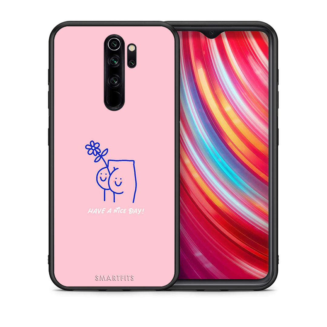 Θήκη Xiaomi Redmi Note 8 Pro Nice Day από τη Smartfits με σχέδιο στο πίσω μέρος και μαύρο περίβλημα | Xiaomi Redmi Note 8 Pro Nice Day case with colorful back and black bezels