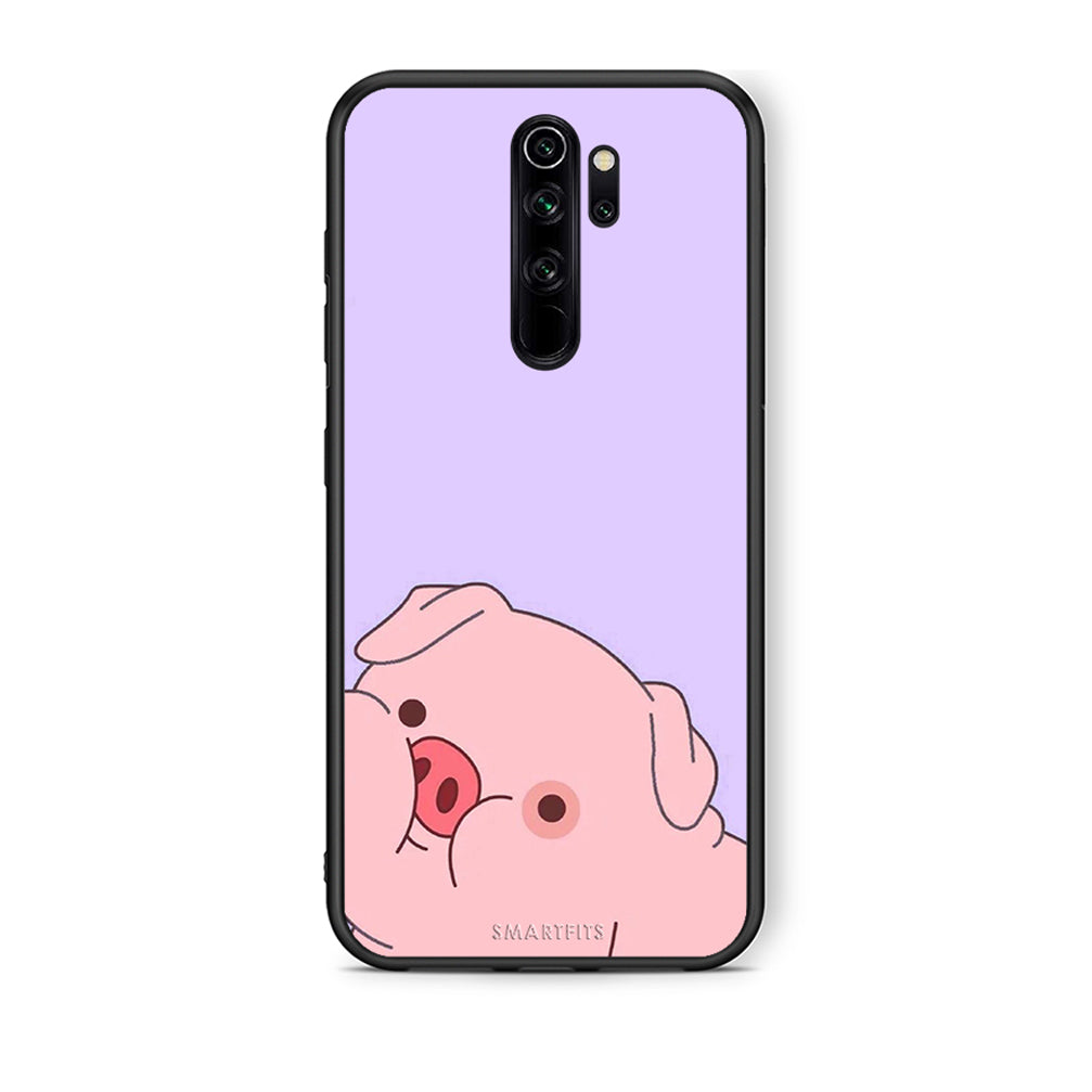 Xiaomi Redmi Note 8 Pro Pig Love 2 Θήκη Αγίου Βαλεντίνου από τη Smartfits με σχέδιο στο πίσω μέρος και μαύρο περίβλημα | Smartphone case with colorful back and black bezels by Smartfits