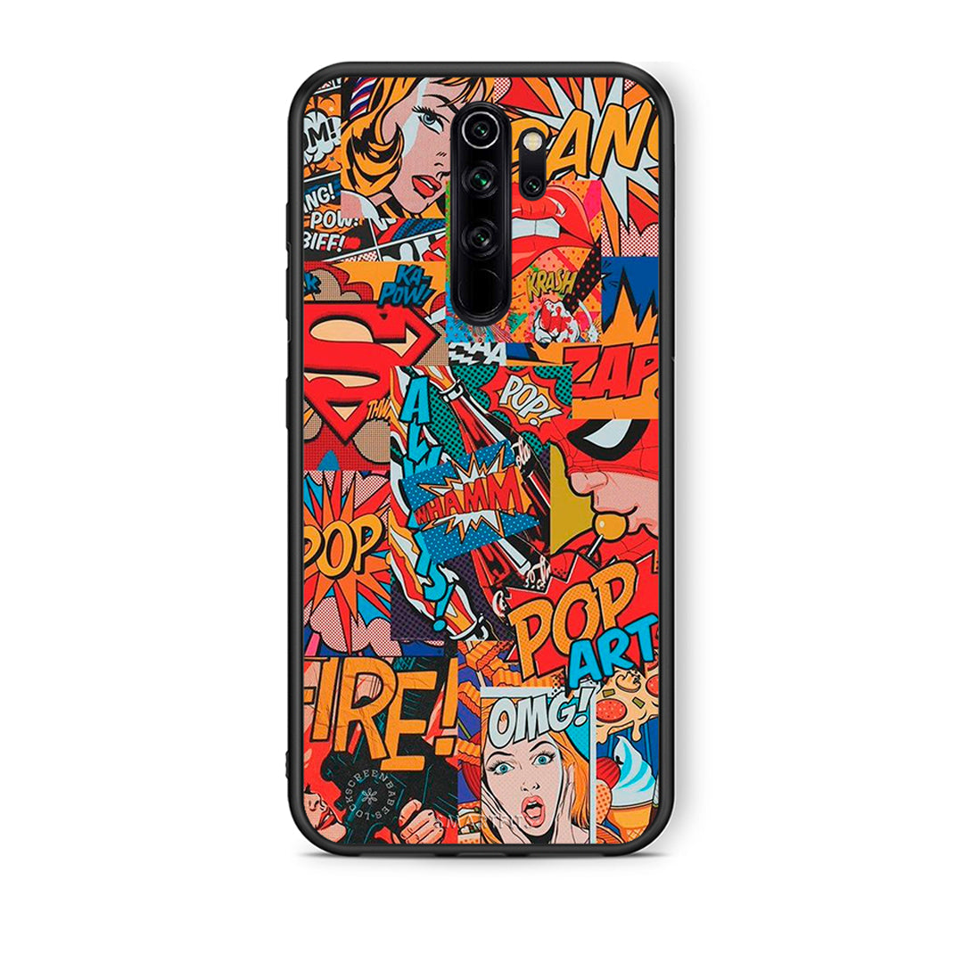 Xiaomi Redmi Note 8 Pro PopArt OMG θήκη από τη Smartfits με σχέδιο στο πίσω μέρος και μαύρο περίβλημα | Smartphone case with colorful back and black bezels by Smartfits