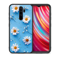 Thumbnail for Θήκη Xiaomi Redmi Note 8 Pro Real Daisies από τη Smartfits με σχέδιο στο πίσω μέρος και μαύρο περίβλημα | Xiaomi Redmi Note 8 Pro Real Daisies case with colorful back and black bezels