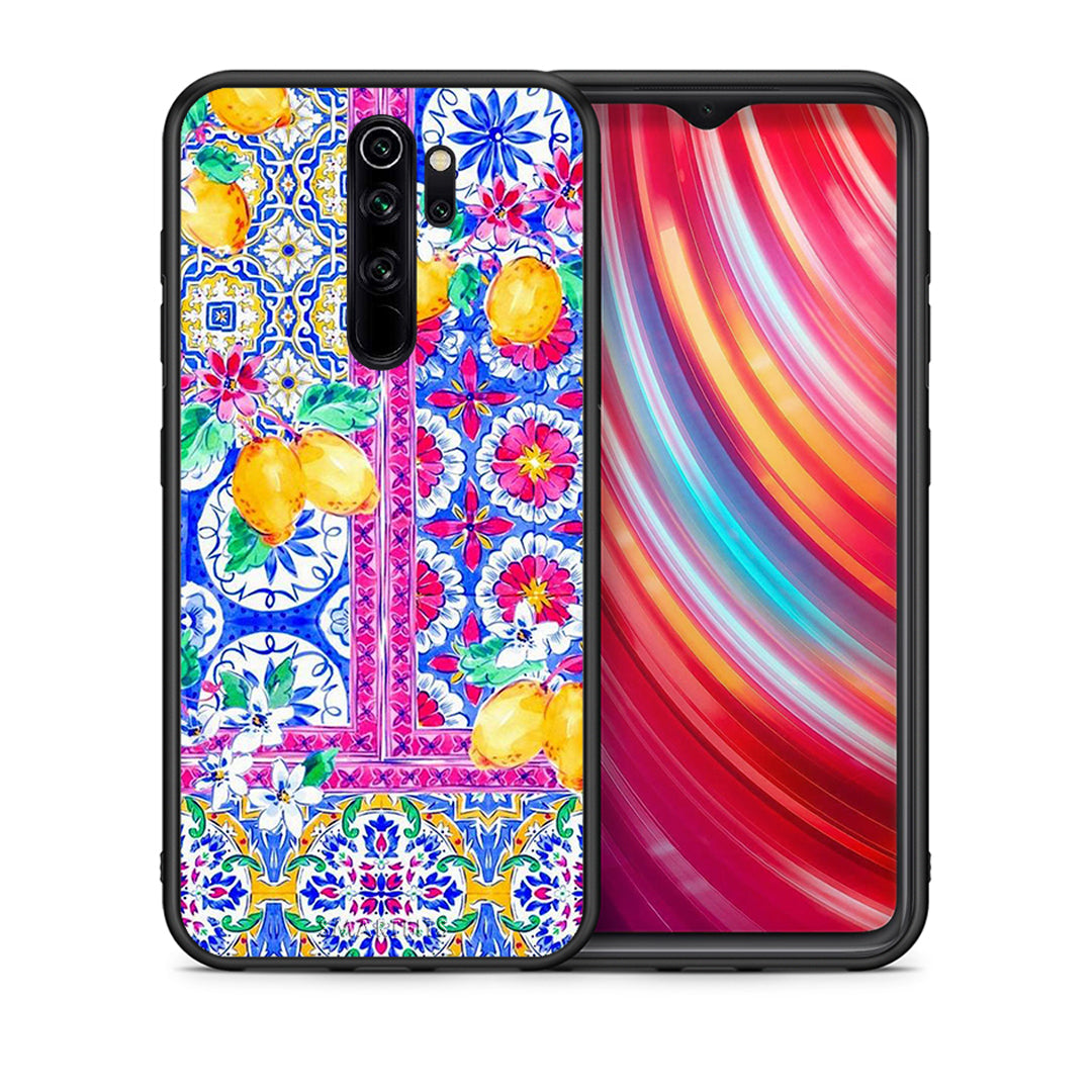 Θήκη Xiaomi Redmi Note 8 Pro Retro Spring από τη Smartfits με σχέδιο στο πίσω μέρος και μαύρο περίβλημα | Xiaomi Redmi Note 8 Pro Retro Spring case with colorful back and black bezels