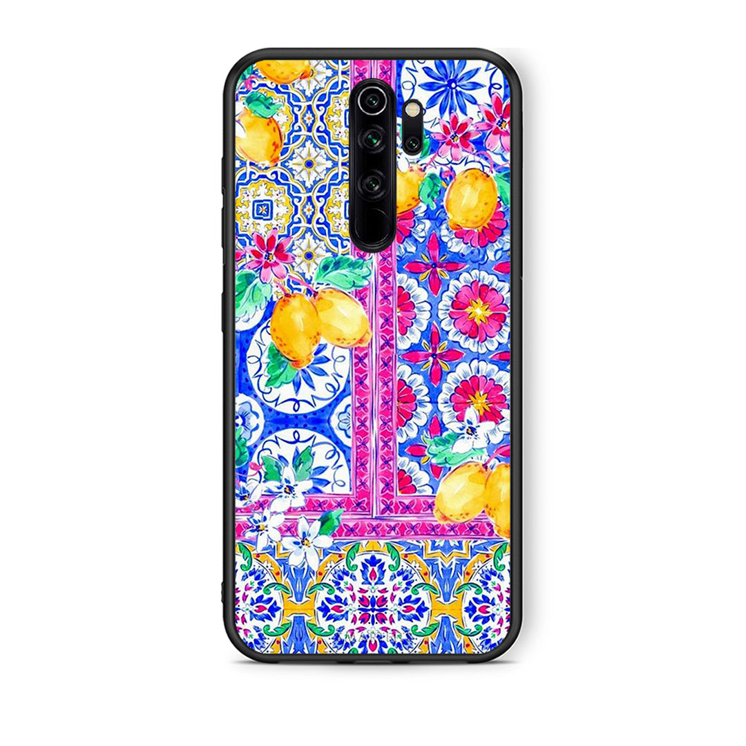 Xiaomi Redmi Note 8 Pro Retro Spring θήκη από τη Smartfits με σχέδιο στο πίσω μέρος και μαύρο περίβλημα | Smartphone case with colorful back and black bezels by Smartfits