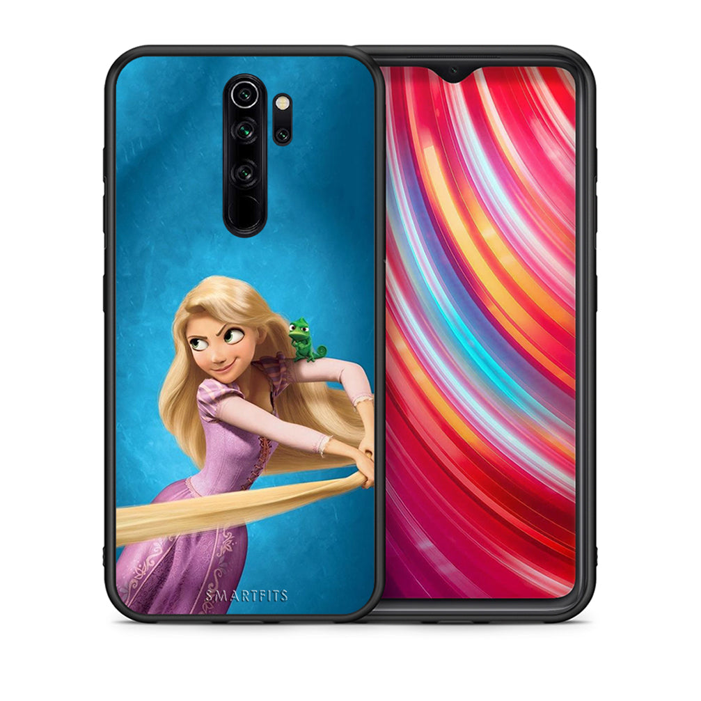 Θήκη Αγίου Βαλεντίνου Xiaomi Redmi Note 8 Pro Tangled 2 από τη Smartfits με σχέδιο στο πίσω μέρος και μαύρο περίβλημα | Xiaomi Redmi Note 8 Pro Tangled 2 case with colorful back and black bezels