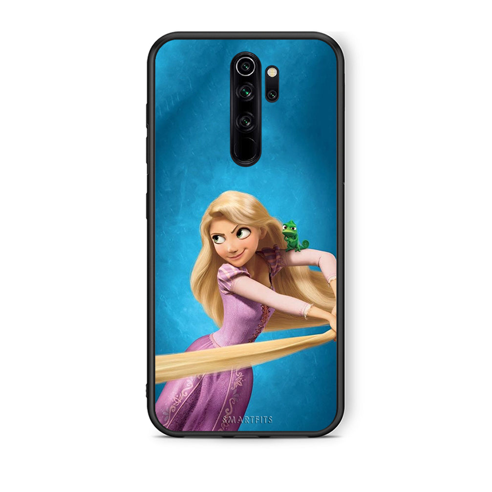 Xiaomi Redmi Note 8 Pro Tangled 2 Θήκη Αγίου Βαλεντίνου από τη Smartfits με σχέδιο στο πίσω μέρος και μαύρο περίβλημα | Smartphone case with colorful back and black bezels by Smartfits