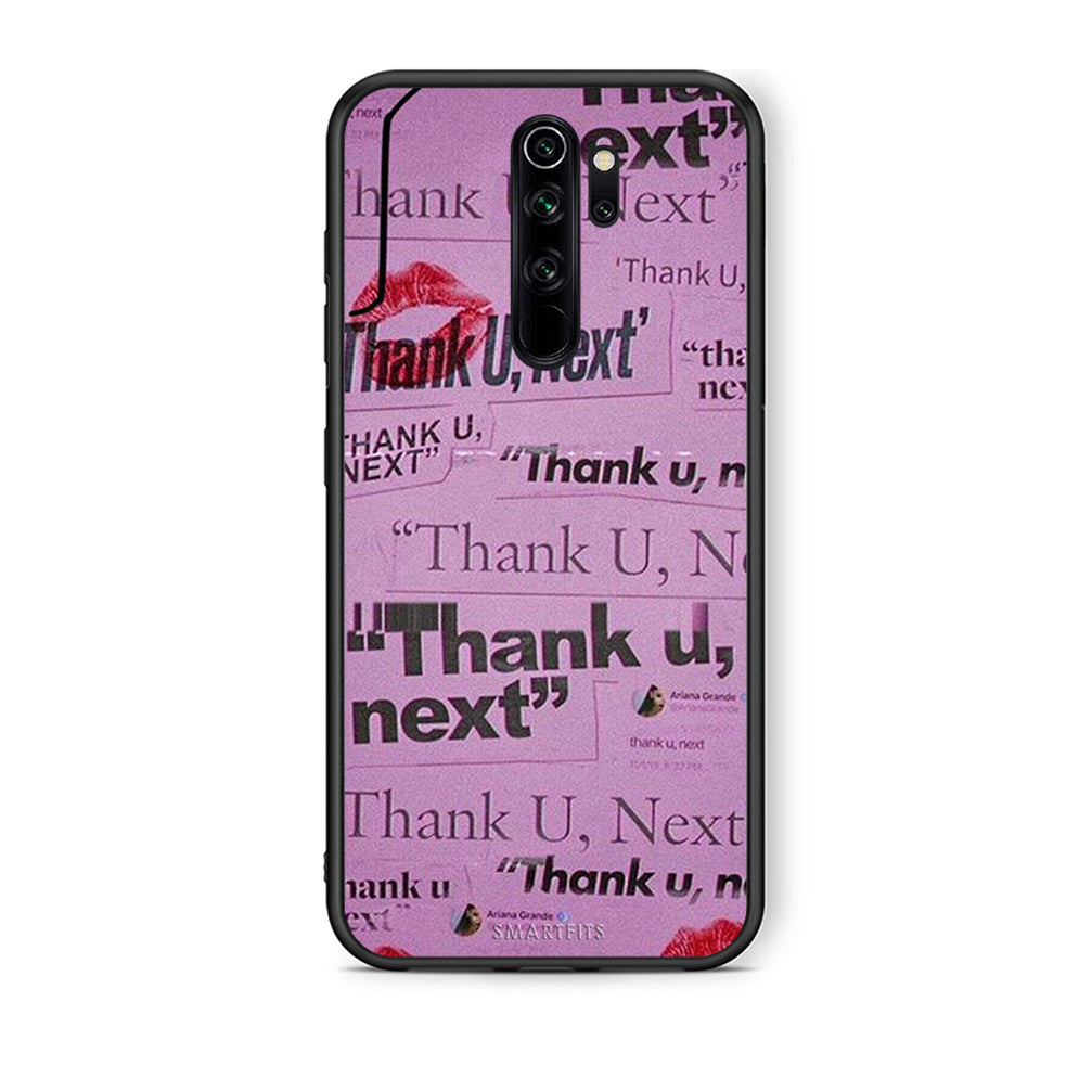 Xiaomi Redmi Note 8 Pro Thank You Next Θήκη Αγίου Βαλεντίνου από τη Smartfits με σχέδιο στο πίσω μέρος και μαύρο περίβλημα | Smartphone case with colorful back and black bezels by Smartfits