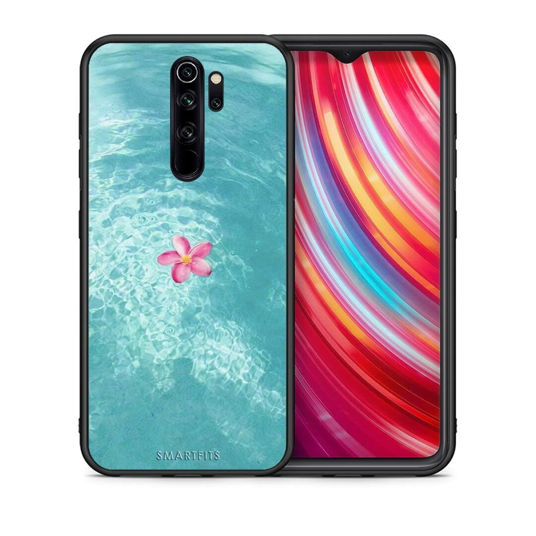 Θήκη Xiaomi Redmi Note 8 Pro Water Flower από τη Smartfits με σχέδιο στο πίσω μέρος και μαύρο περίβλημα | Xiaomi Redmi Note 8 Pro Water Flower case with colorful back and black bezels