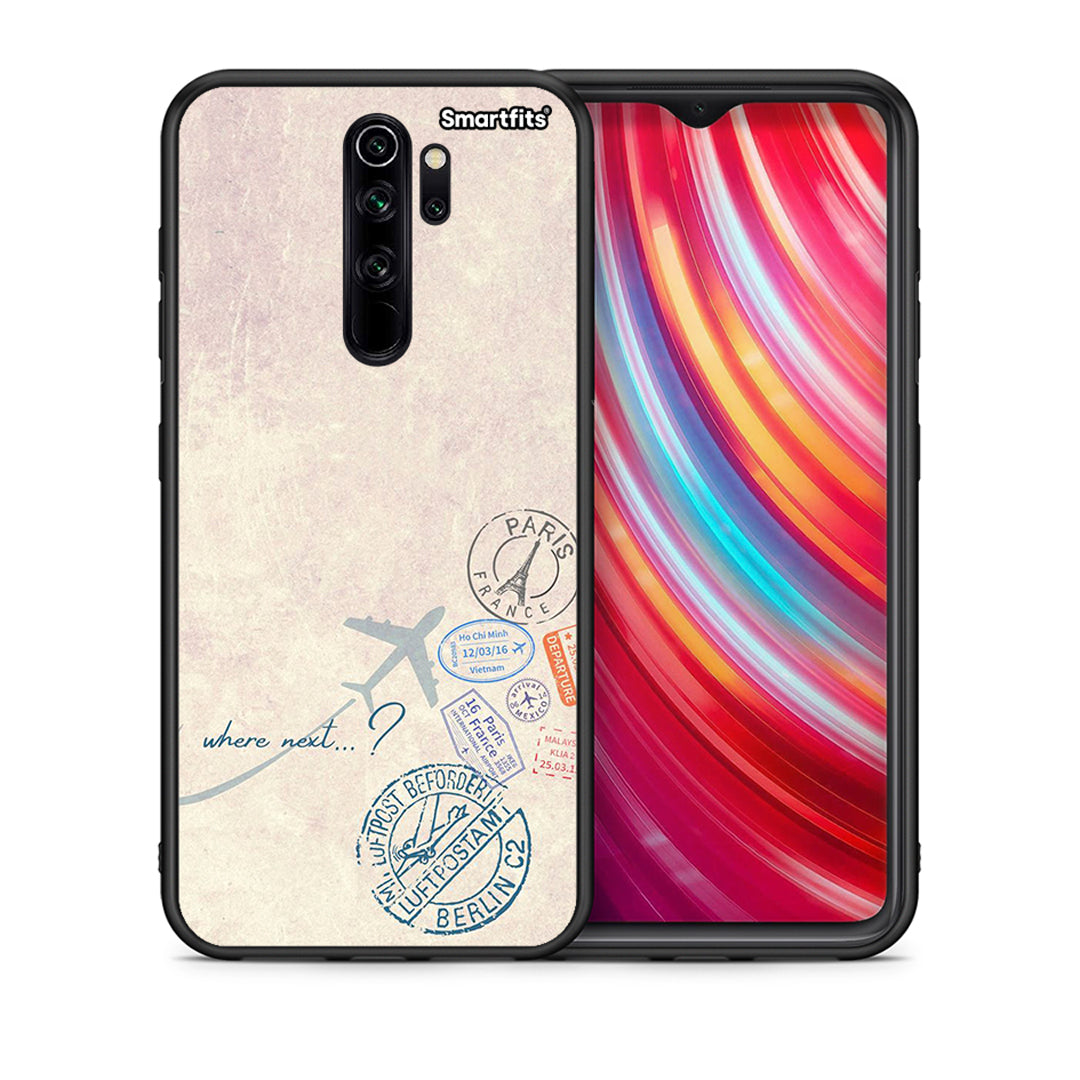 Θήκη Xiaomi Redmi Note 8 Pro Where Next από τη Smartfits με σχέδιο στο πίσω μέρος και μαύρο περίβλημα | Xiaomi Redmi Note 8 Pro Where Next case with colorful back and black bezels