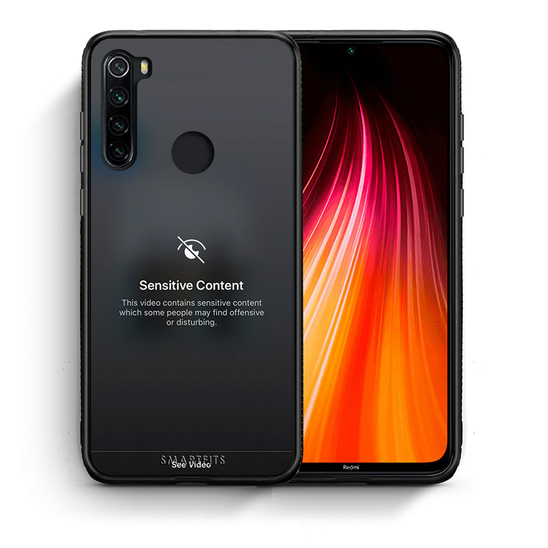 Θήκη Xiaomi Redmi Note 8 Sensitive Content από τη Smartfits με σχέδιο στο πίσω μέρος και μαύρο περίβλημα | Xiaomi Redmi Note 8 Sensitive Content case with colorful back and black bezels