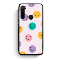 Thumbnail for Xiaomi Redmi Note 8 Smiley Faces θήκη από τη Smartfits με σχέδιο στο πίσω μέρος και μαύρο περίβλημα | Smartphone case with colorful back and black bezels by Smartfits