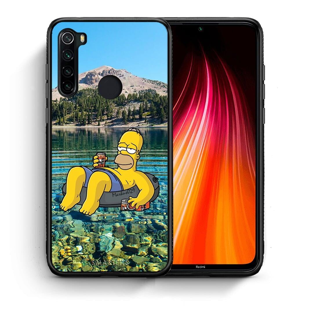 Θήκη Xiaomi Redmi Note 8 Summer Happiness από τη Smartfits με σχέδιο στο πίσω μέρος και μαύρο περίβλημα | Xiaomi Redmi Note 8 Summer Happiness case with colorful back and black bezels